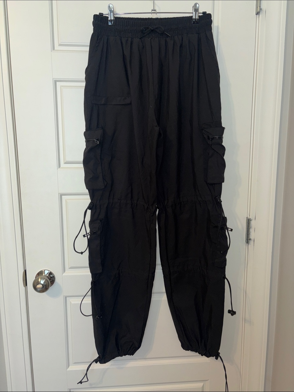 PrettyLittleThing Black Cargo Joggers